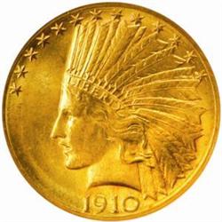 1910-D $10. MS64 (NGC)