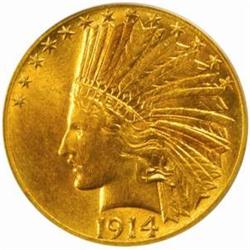 1914-S $10. MS64 (PCGS)