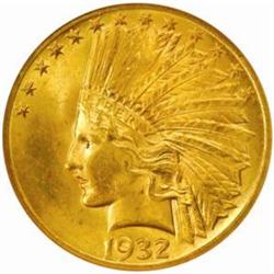 1932 $10. MS64 (NGC)