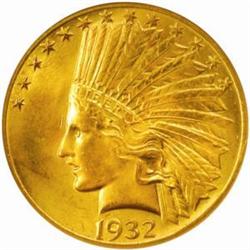1932 $10. MS64 (NGC)