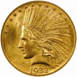 1932 $10. MS63 (NGC)