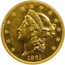 1861 Liberty $20. (NGC)