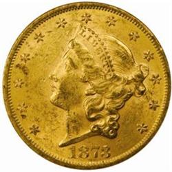 1873 Liberty $20. Closed 3. MS61 (NGC)