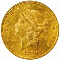 1879-S Liberty $20. MS60 (NGC)