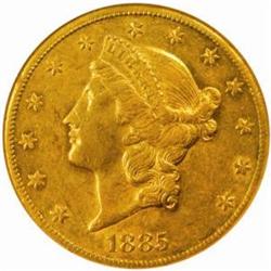 1885-CC Liberty $20. Winter 1-A. AU53 (NGC)