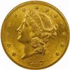 1887-S Liberty $20. MS60 (NGC)