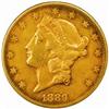 1889-CC Liberty $20. Winter 1-A. AU Details (NCS)