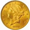 1890 Liberty $20. MS62 (PCGS)