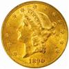1890 Liberty $20. MS61 (NGC)