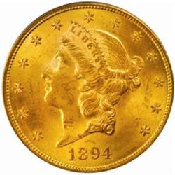 1894 Liberty $20. MS64 (PCGS)