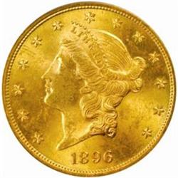 1896 Liberty $20. MS63 (PCGS)