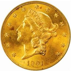 1901 Liberty $20. MS65 (PCGS)