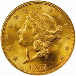 1903 Liberty $20. MS63 (NGC)