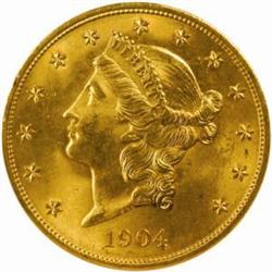 1904 Liberty $20. MS65 (NGC)