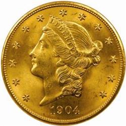 1904 Liberty $20. MS65 (NGC)