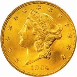 1904 Liberty $20. MS64 (NGC)