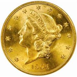 1904 Liberty $20. MS64 (NGC)
