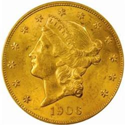 1906 Liberty $20. MS63 (PCGS)