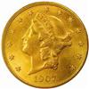 1907-S Liberty $20. MS63 (PCGS)