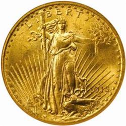 1915-S Saint-Gaudens $20. MS64 (NGC)