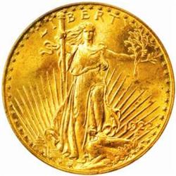 1922-S Saint-Gaudens $20 MS64 (PCGS) CAC