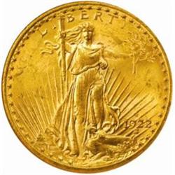 1922-S Saint-Gaudens $20. MS63 (NGC)