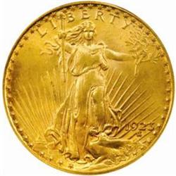 1923 Saint-Gaudens $20. MS64 (PCGS)