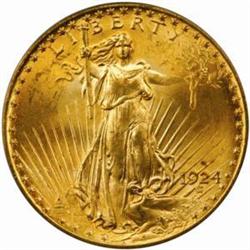 1924 Saint-Gaudens $20. MS65 (PCGS)