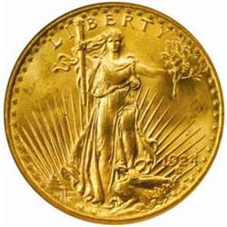 1924 Saint-Gaudens $20. MS65 (NGC)
