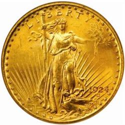 1924 Saint-Gaudens $20. MS65 (NGC)