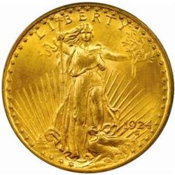 1924 Saint-Gaudens $20. MS64 (PCGS)