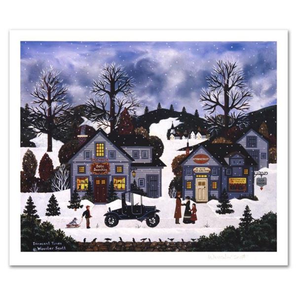 Jane Wooster Scott, "Innocent Times" Hand Signed Limited Edition Lithograph with Letter of Authentic
