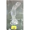 Image 1 : 10" Signed Lalique Frost Glass Nude Statuette