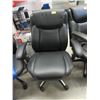 Image 1 : Black Bonded Leather Office Chair