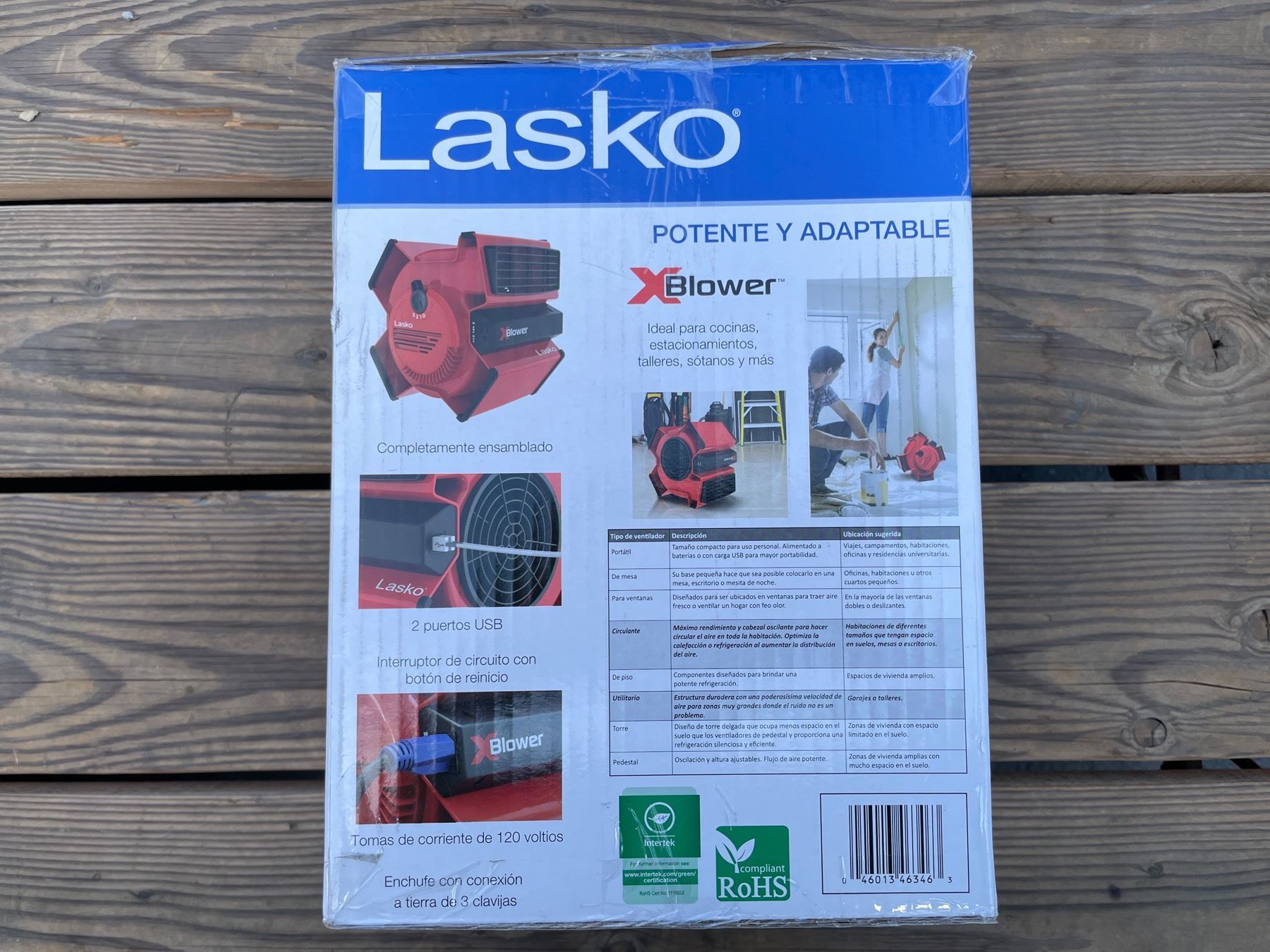 Lasko XBlower MultiPosition Utility Blower Fan with 3 Speeds, X12900, Red