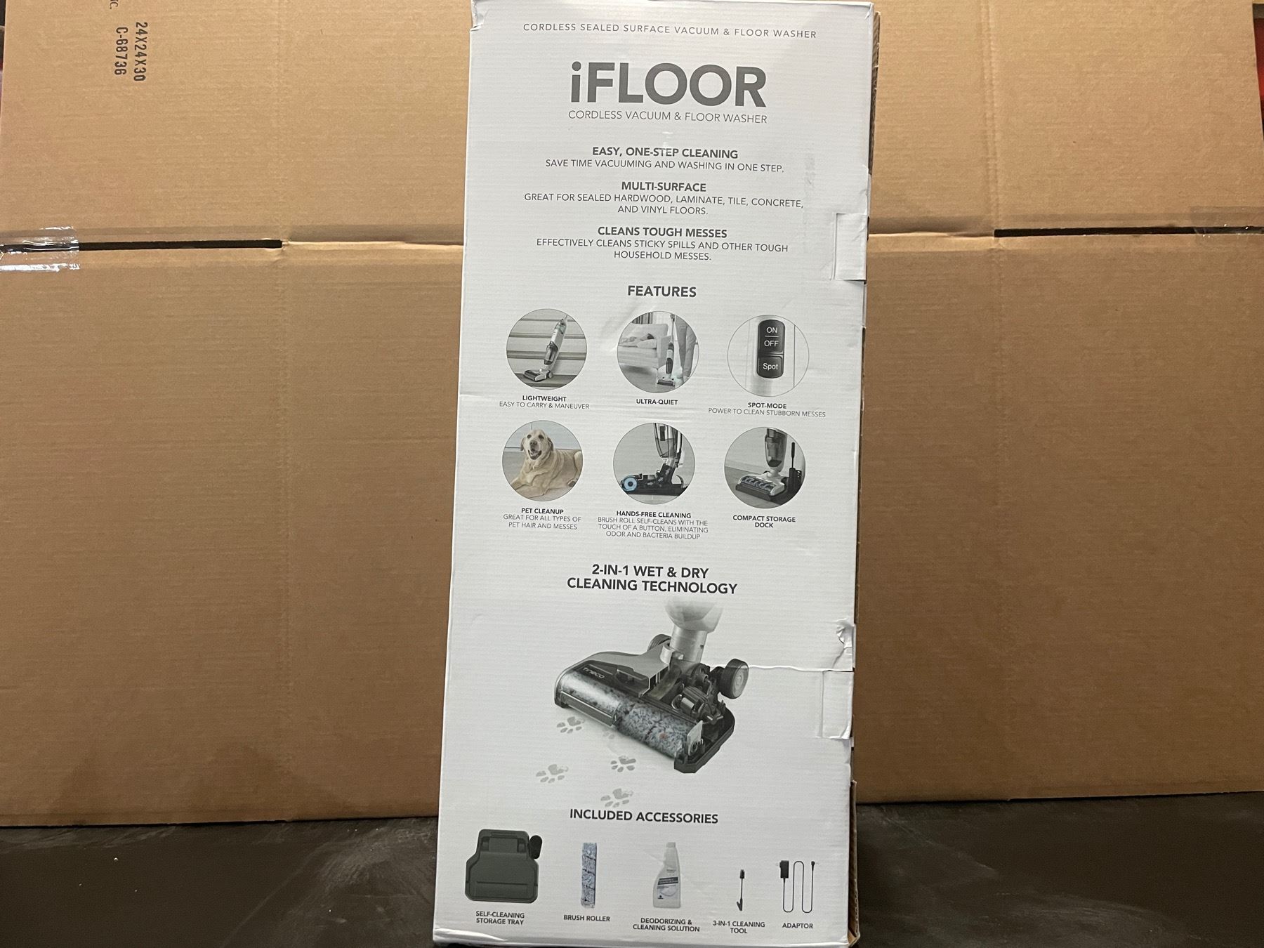 Tineco iFloor Cordless Wet/Dry Vacuum Cleaner and Hard Floor Washer