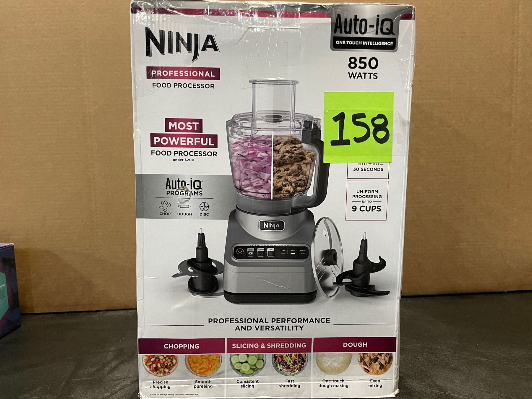 Ninja Professional Food Processor, 850 Watts, 9Cup Capacity, AutoiQ