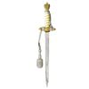 Image 2 : WWII GERMAN NAVY DAGGER WITH HANGER & 2