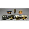 Image 1 : WWII GERMAN STYLE HEADGEAR, BUST OF HITLER & MORE.