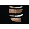 Image 2 : PAIR OF SKINNING KNIVES WITH SHEATHS.