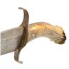 Image 2 : LARGE CONFEDERATE CROWN STAG GRIP BOWIE KNIFE.