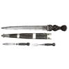 Image 2 : FINE MID-VICTORIAN ERA SCOTTISH DIRK WITH SILVER
