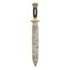 Image 1 : CHEVALIER STYLE BRASS AND EBONY GRIP BOWIE KNIFE.