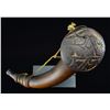 Image 2 : 2 FRENCH & INDIAN WAR CARVED HORNS.