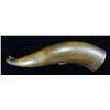 Image 1 : LARGE POLYCHROME CARVED HORN WITH EAGLE AND