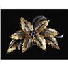 Image 1 : 18K GOLD BROACH WITH DIAMONDS AND SAPPHIRE CO