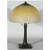 Image 1 : HANDEL LAMP with "chipped ice" amber to white