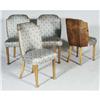 Image 1 : SET OF FOUR ART DECO "CLOUD" CHAIRS together