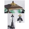 Image 2 : LEADED GLASS TABLE LAMP with bell shaped base