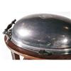 Image 2 : VICTORIAN SERVING CART oak and silverplate 43